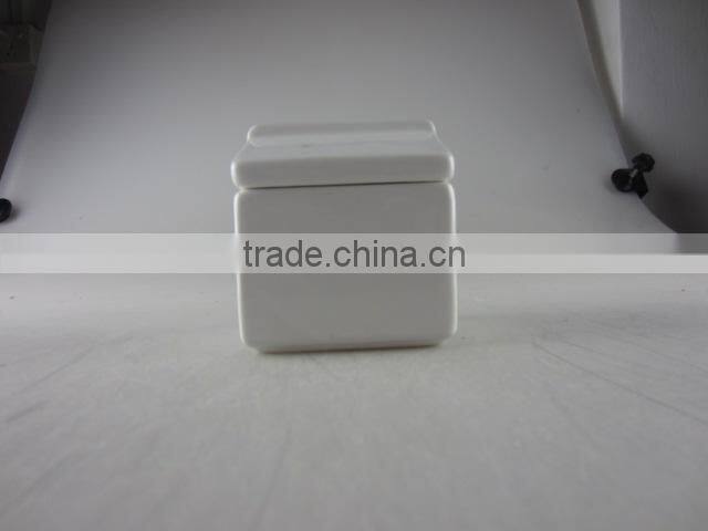 porcelain sugar can with house shape design