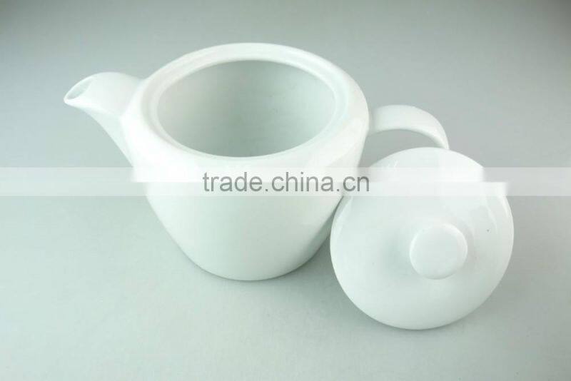 Stock white porcelain tea pot with very cheap price