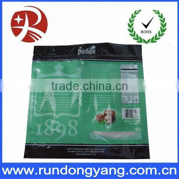 plastic stand up zipper packaging bag with printing logo