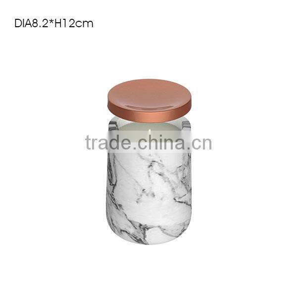 Customized FDA test ceramic cement spice container