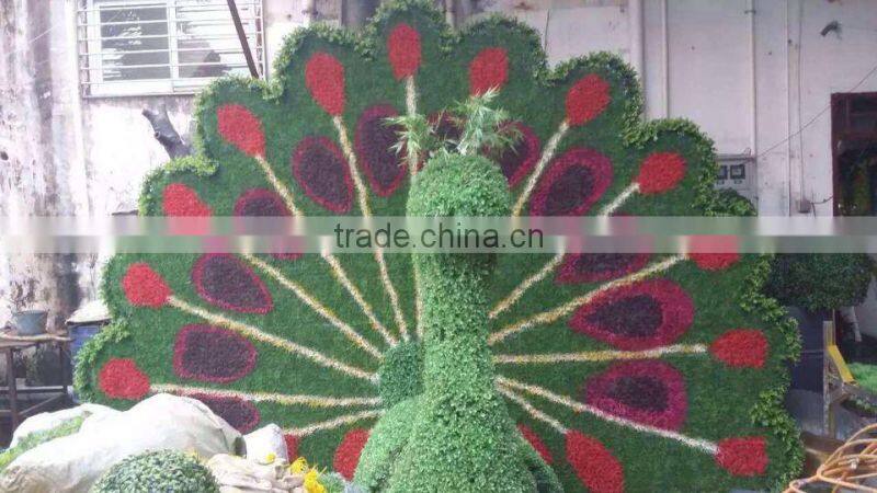 Homes better goods gardens decorative edging 3ft to 17ft Height simulation plastic green grass Animal statue wall ELD06 2706