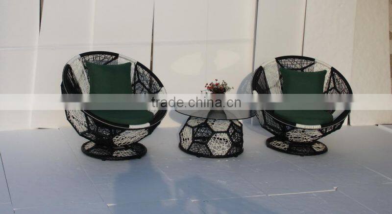 Wicker Football Sofa Set/Aluminum Chair for Outdoor (BP-8004)