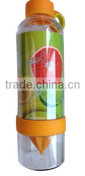 New portable fruit infuser plastic Lemon water bottle