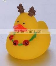 Snowman design PVC bath Christmas duck baby tub floating toy
