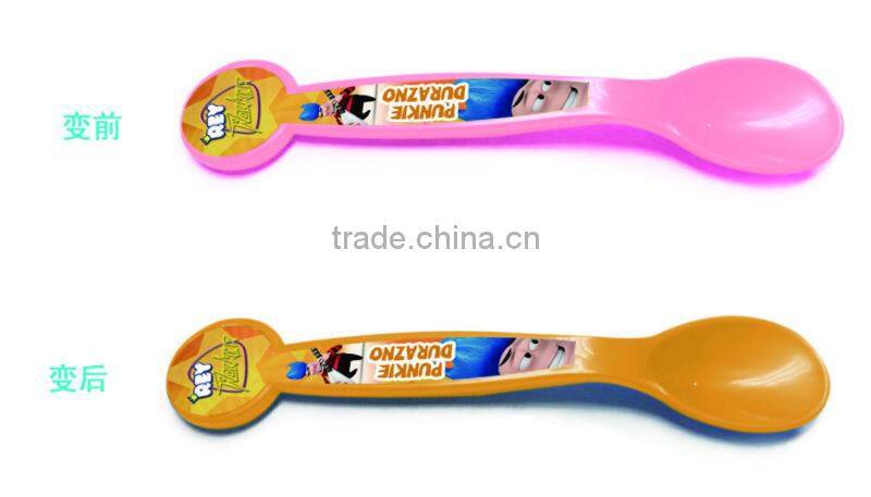 Color Changing Baby Funny Spoon Food Safe Plastic Gift