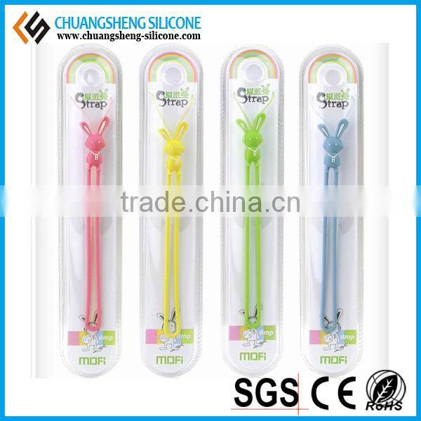 Animal mobile phone silicone rubber lanyard