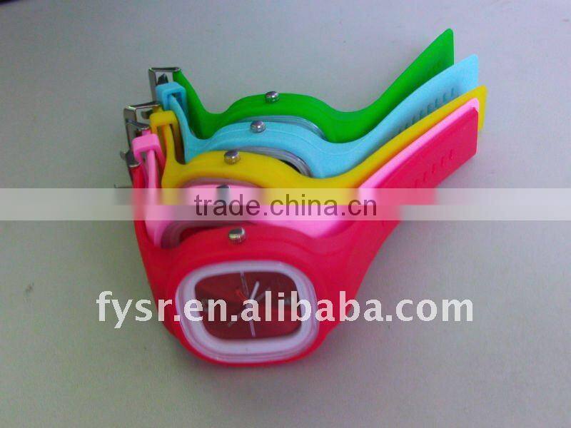 colorful silicone jelly watch silicone jelly watch