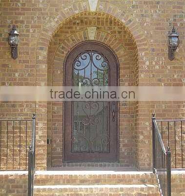 European luxury design arch iron door (BG90099)