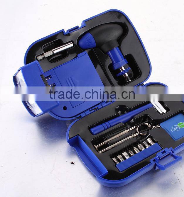 24 pcs Mulit purpose combination tool set with light