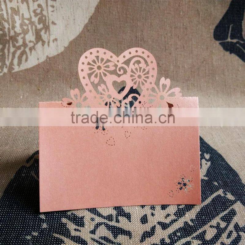 laser cut decoration card party invitation card table card wedding place