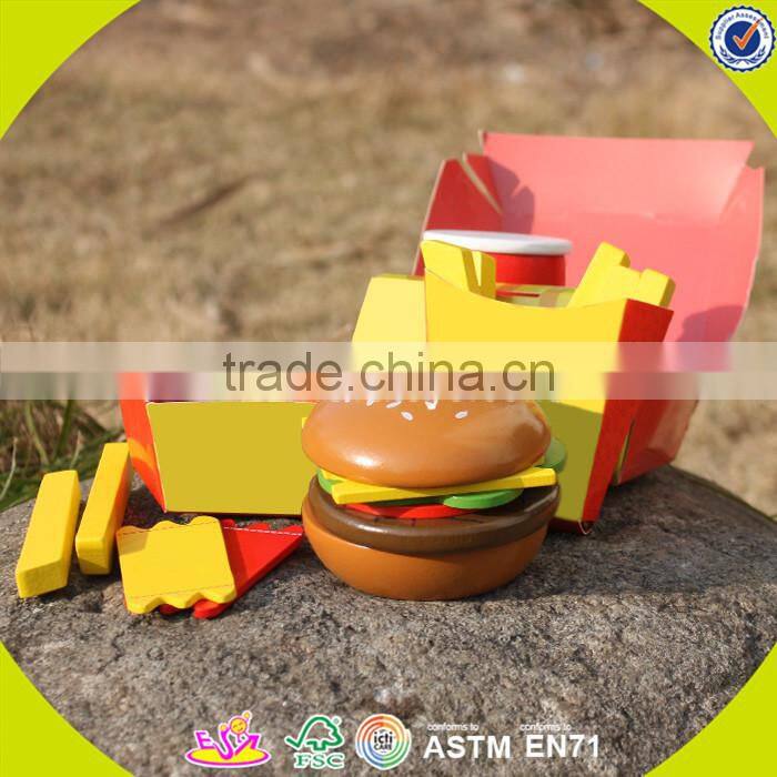 Wholesale top quality kids wooden tea sets toy popular pretend baby wooden tea sets toy W10B052
