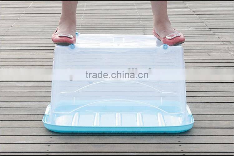 Large Capacity Multipurpose Plastic Storage Container with Wheels
