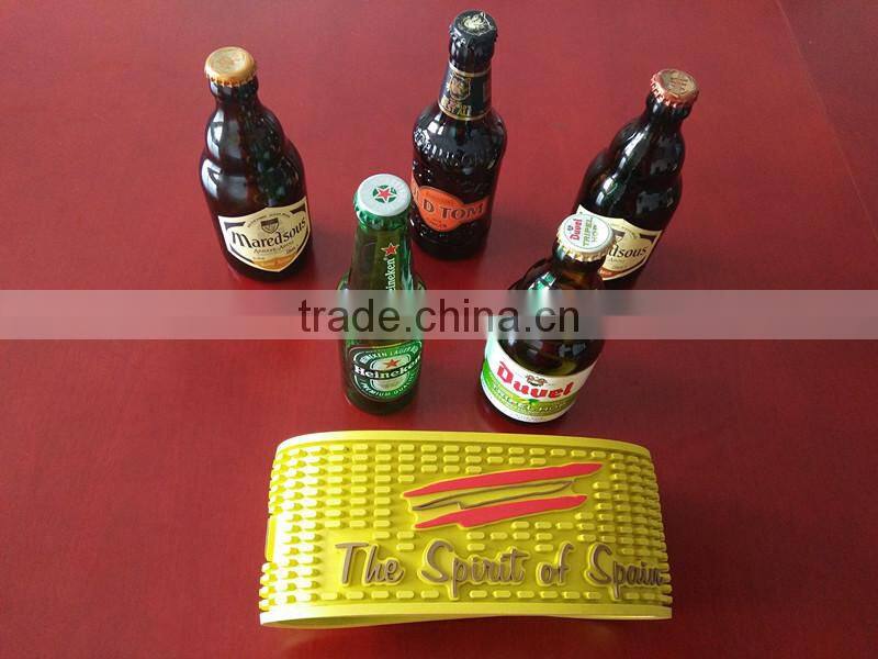 New promotional non slip pvc wine bar mat with LOGO