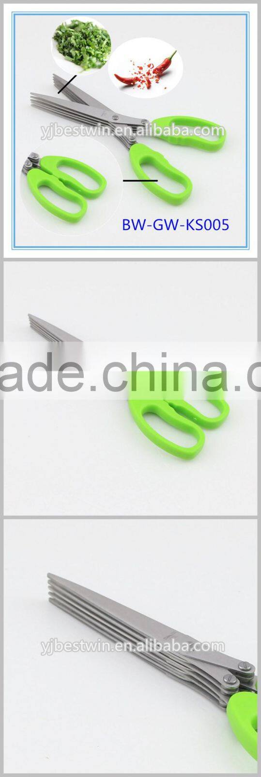 Kitchen Basics Tools Herb Scissors Easy Clean Five Blades Shears