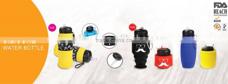 Creative products for silicone outdoor sports water bottle