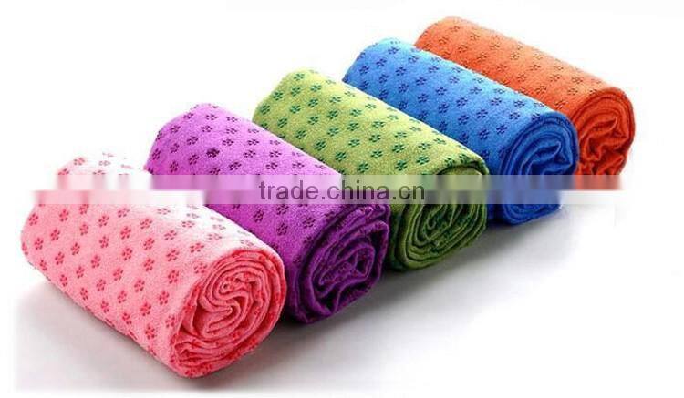 Wholesale ECO anti-slip 100% DTY Yoga towel For Fitness