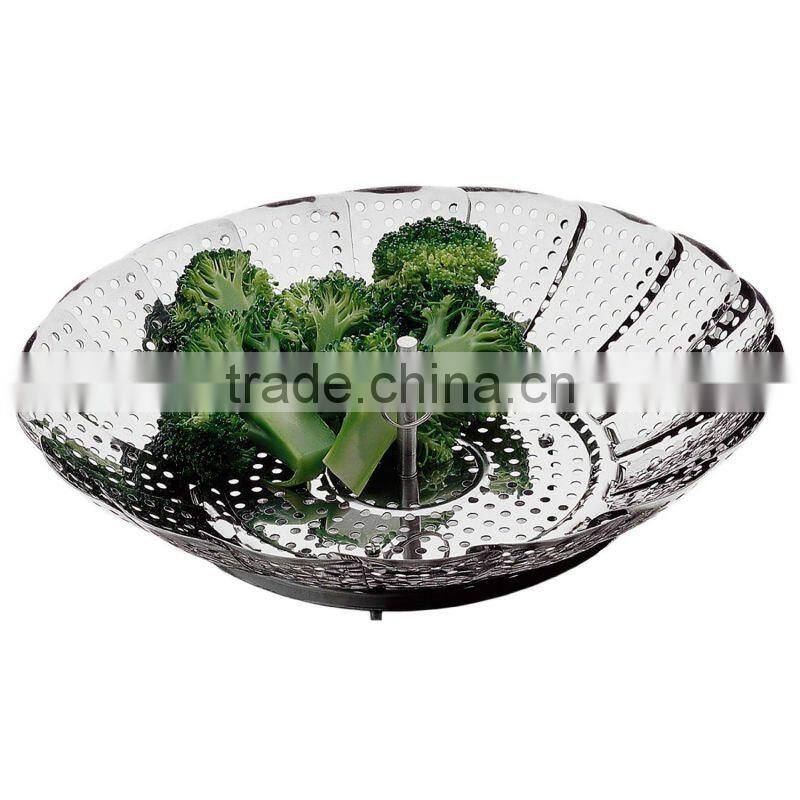 STAINLESS STEEL ADJUSTABLE STEAMER BASKET