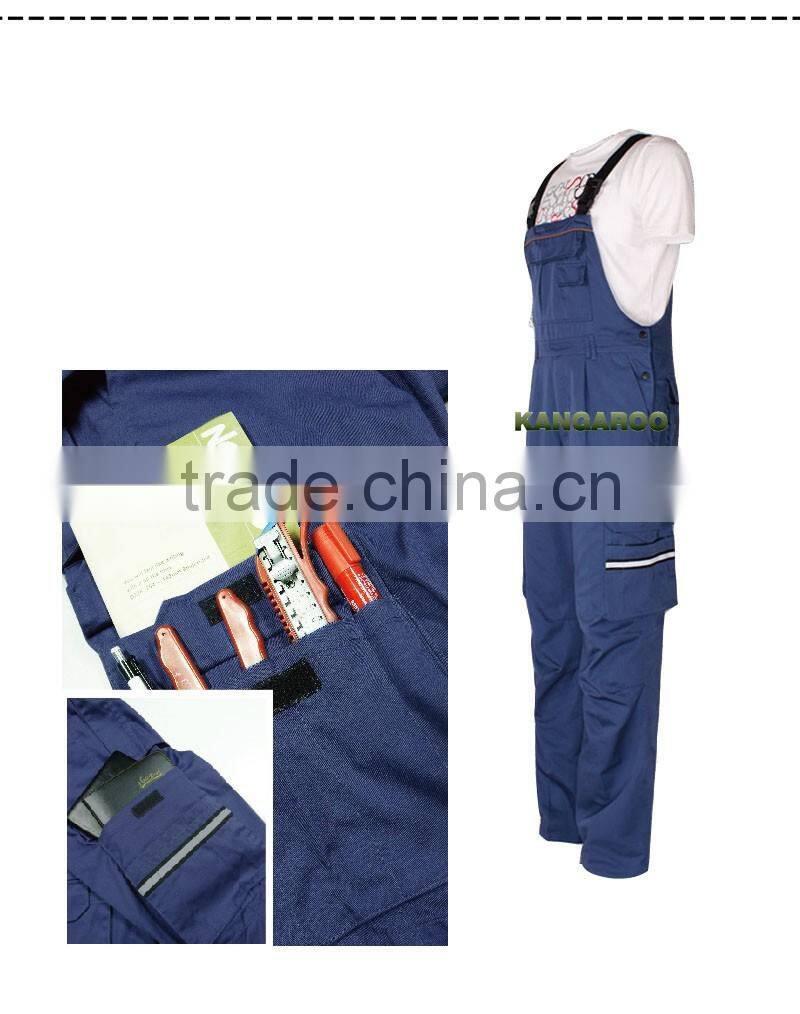 Cotton Fabric Blue Wear Rough Workwear Pants