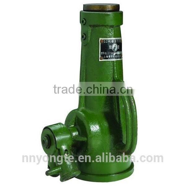 Green Mechanical Screw Jack Used For Car Lift Made in China