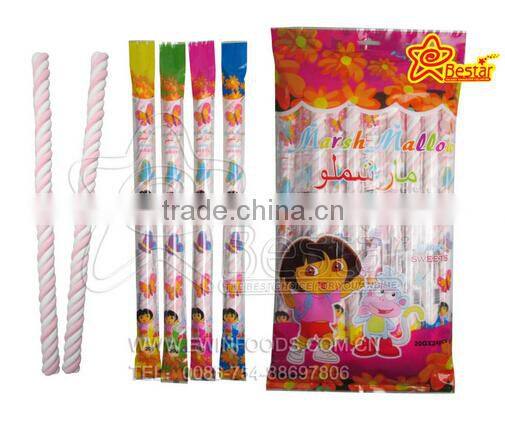 Hot Sale Strawberry Shape Marshmallow With Fruity Jam