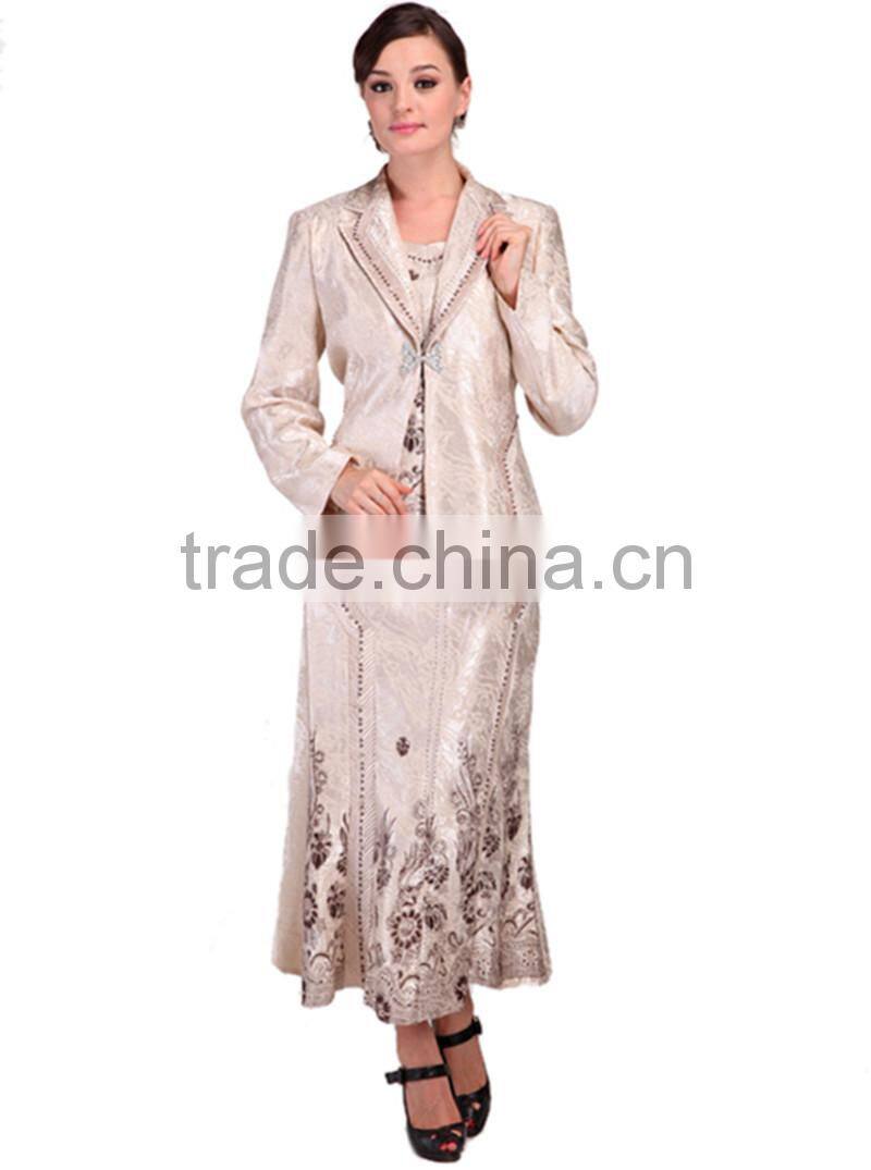 Fashionable Ladies three pieces skirt sets for women blouses for church