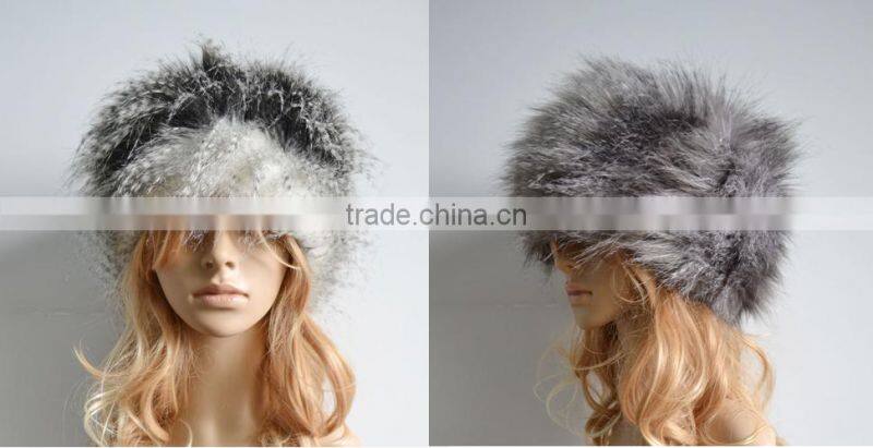 2016 new winter hat Wholesale Women Lei feng cap Russia faux fur hat
