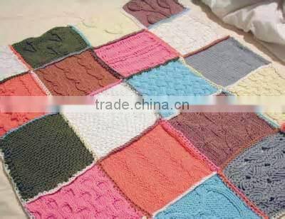 knitted baby blanket or lap blanket