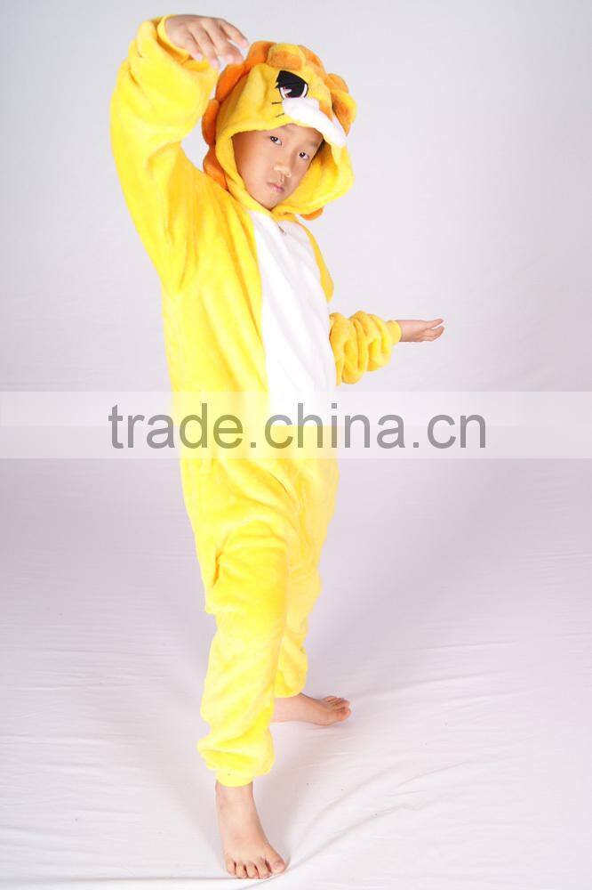winter sport footless lion pajamas with drop seat family onesie