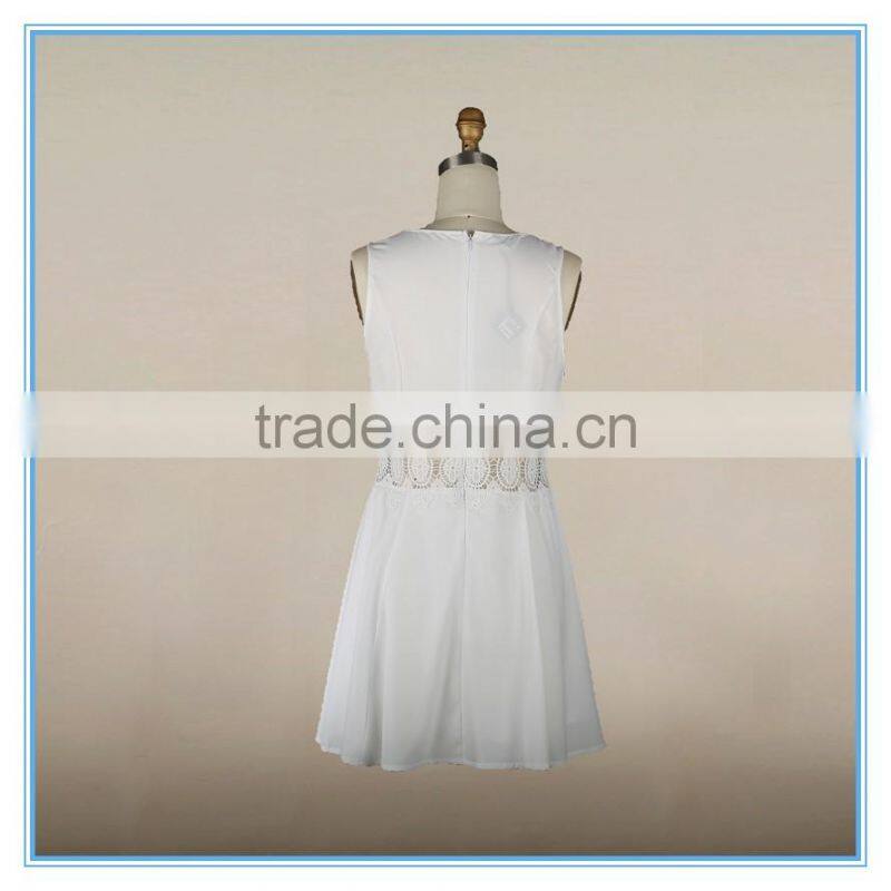 Fashion Dress 2016 Women Clothing Sexy Dress Embroidery Cutwork