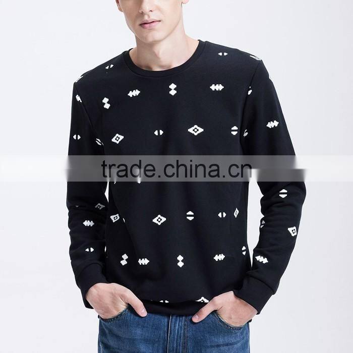 Newest bulk wholesale men custom all over printing sweatshirt