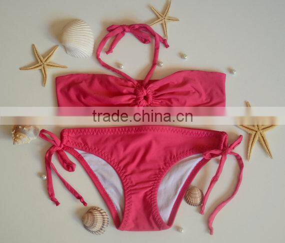 Baby clothes baby girl biniki summer clothing pop color design from China