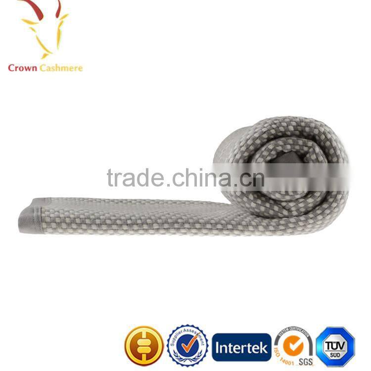 Baby Warm Cable Cashmere Throw Knitted Cashmere Blanket