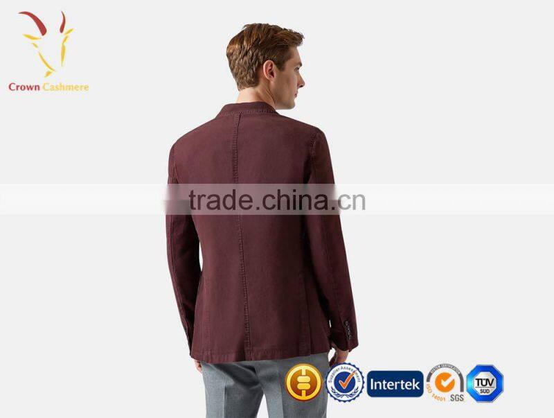 OEM Custom Cashmere Wool Suits V Neck Causal Suits for Man