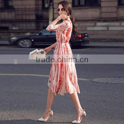 Z&M Women's 2017 New Fashion dress Silk dress Dress dress