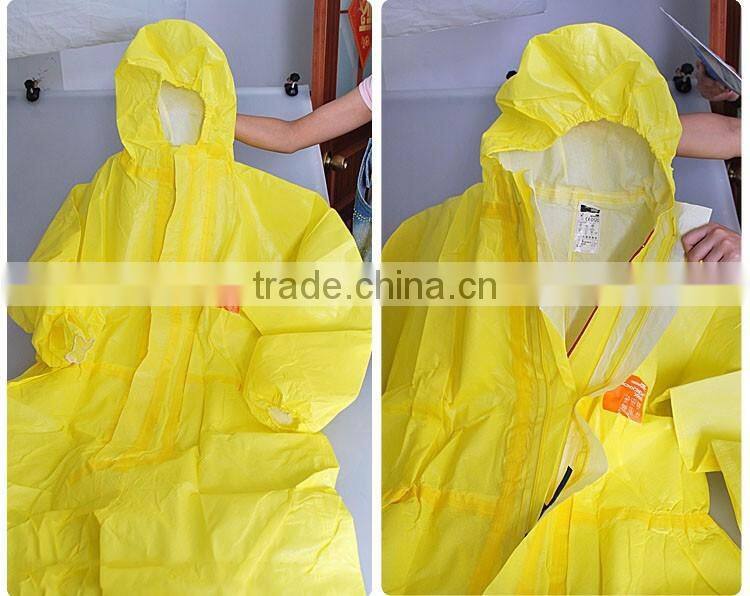 Juqian 2016 sulfuric acid alkali mercury one piece plastic chemical Safety protective clothing