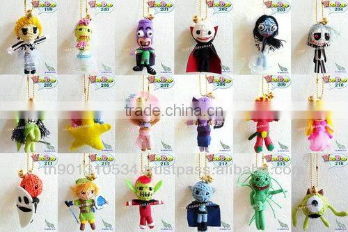 Handmade Keychains Keyrings Voodoo Doll String Accessories bag Gifts