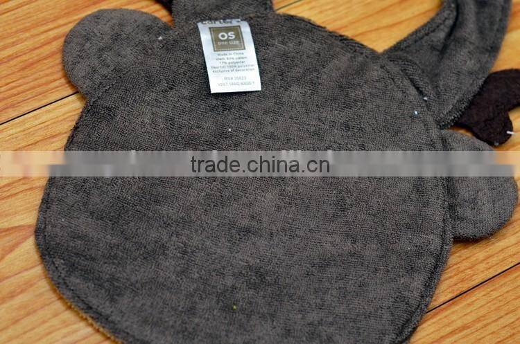 Addorable whale comfortable terry Baby burp cloths