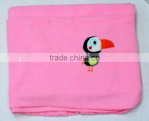 new 2016 China supplier animal Embroidered baby blanket