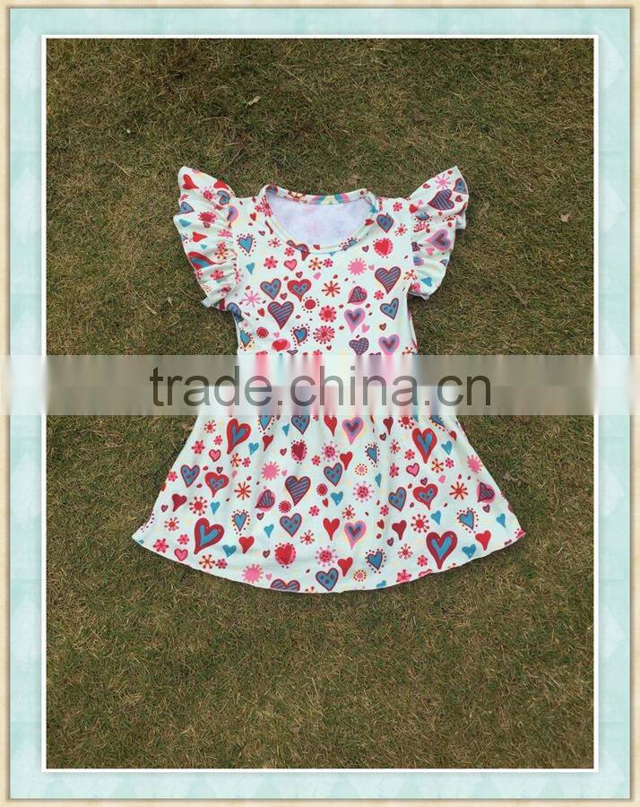 2017wholesale boutique baby clothes girls summer purple dress