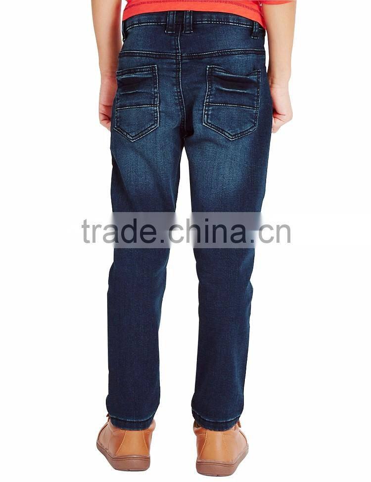 Hot sale Chirldren patch denim jeans long pants new style boys pants jeans