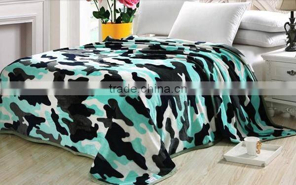 Xinbo Newest Luxury Camouflag Print Flannel Fleece Blanket, Bedding Blanket