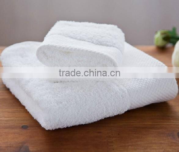 2017 wholesale100% cotton bath towel white color plain design