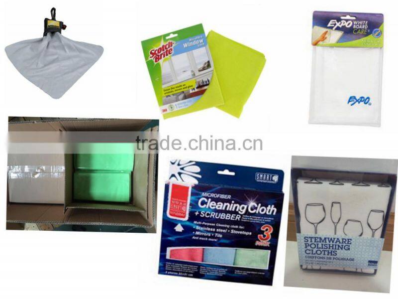 customer design print logo cleaning cloth