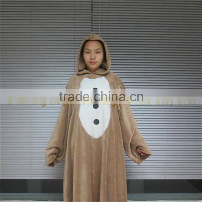 super soft fleece Adult Hooded Blanket for Snuggie