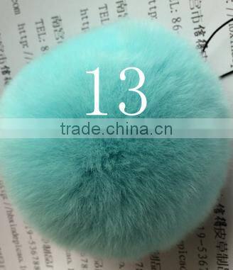 YR638 Cheap Real Fur Pom/Genuine Rex Rabbit Fur Pom pom/Cute Fur Accesory
