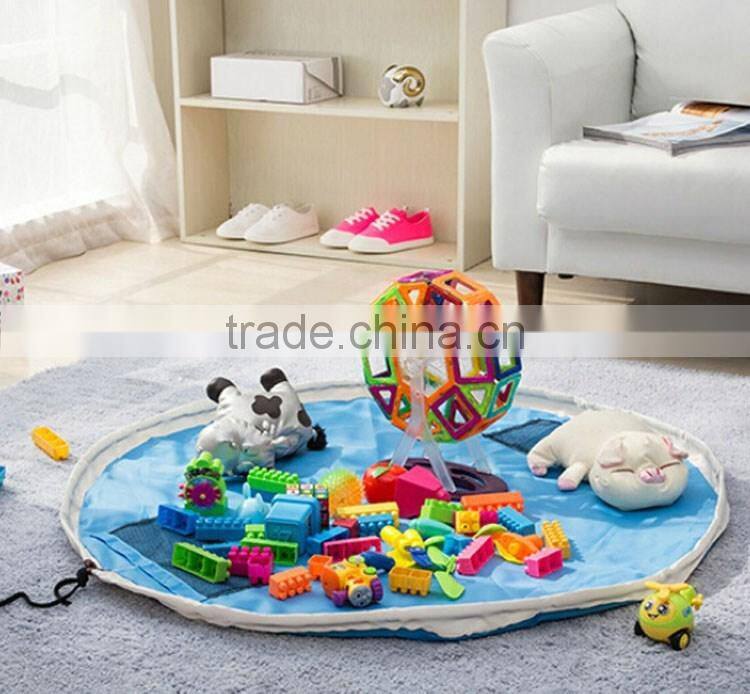 Drawstring Play Mat Lego Organizer Toy Storage Bag