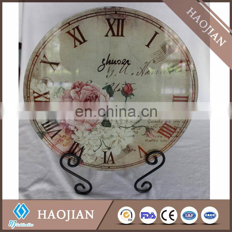 blank sublimation glass clock