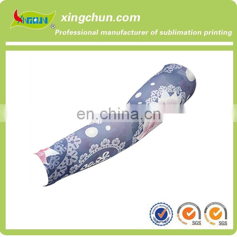 Custom logo printed arm sleeves