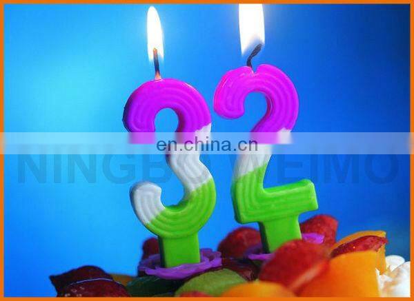 numeric birthday cake candles