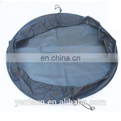 Black Polyester Waterproof Wetsuit Changing Mat/Bag Perfect for Beach Surf